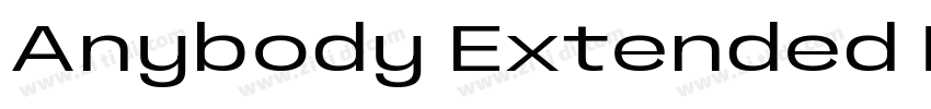Anybody Extended Bol字体转换